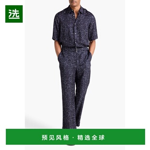 1h可退 香港直邮officine generale 男士 Eloi 印花斜纹布衬衫 S2