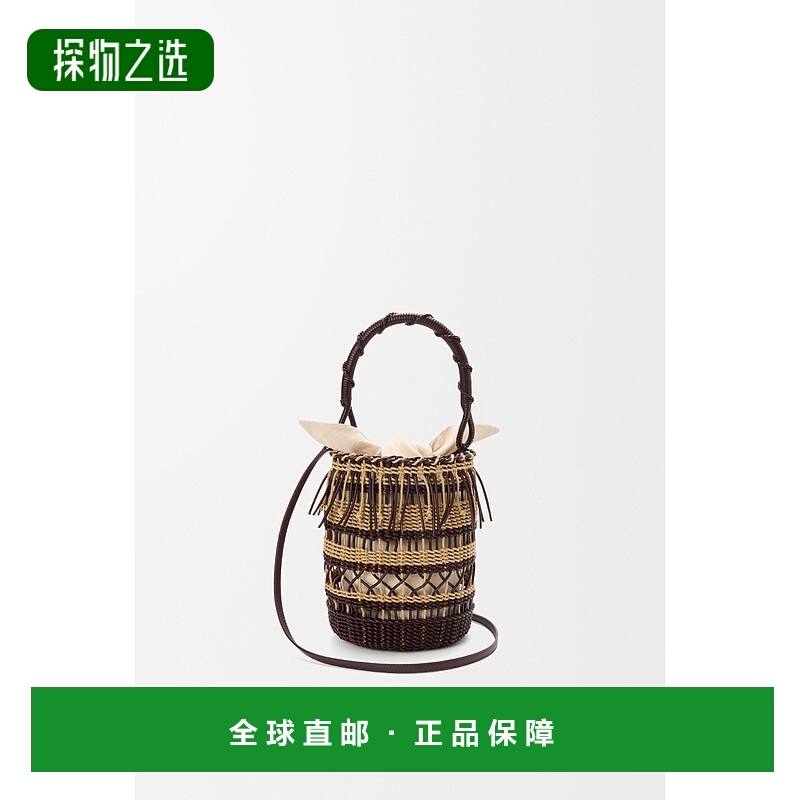 1h可退 欧洲直邮LOEWE (2025) 绳索和皮革水桶包