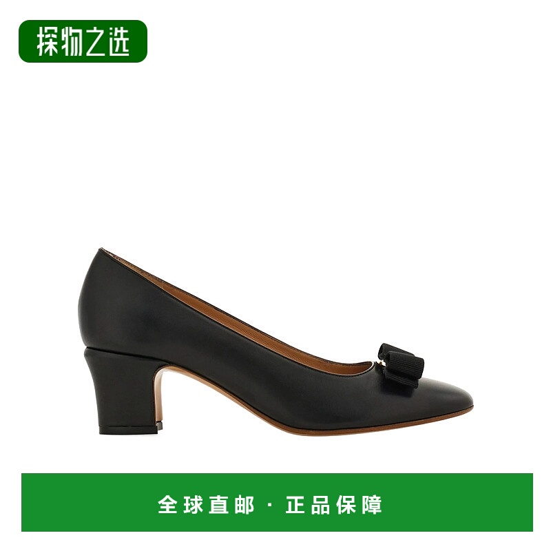 香港直邮Salvatore Ferragamo Vara 方跟高跟鞋 01L116