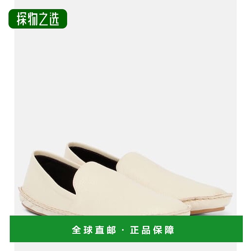 1h可退 香港直邮The Row 女士 Vasko 皮质便鞋 white白色 舒适时