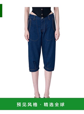 香港直邮Vivienne Westwood 及膝牛仔短裤 3902000ZW0162直筒裤