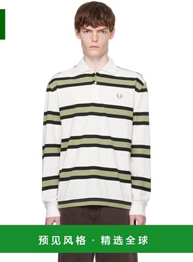 1h可退 香港直邮Fred Perry 弗莱德.派瑞 男士 白色 Jersey Strip