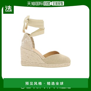 CHIARA80022017高跟鞋 香港直邮Castaner 草编坡跟鞋