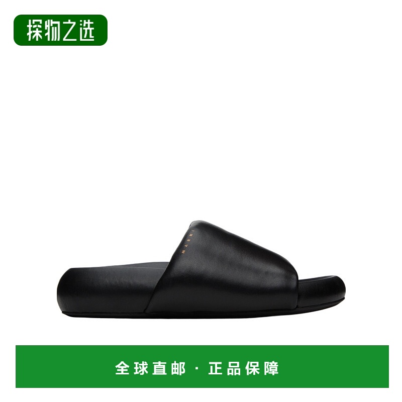 香港直邮Marni 露趾平底拖鞋 SAMS018603P5443