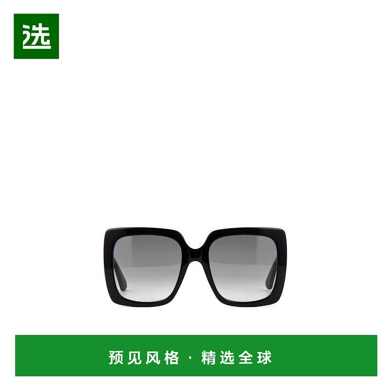 Gucci 黑色方形框太阳镜 GG0418S古驰眼镜配饰