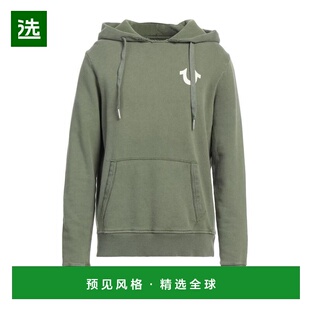 1h可退 【美国直邮】TRUE RELIGION 纯色印花连帽卫衣 男装 100