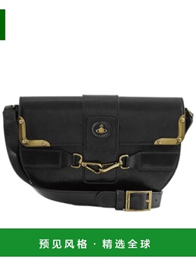 香港直邮Vivienne Westwood Gigi Horsebit 中号马鞍单肩包 43040