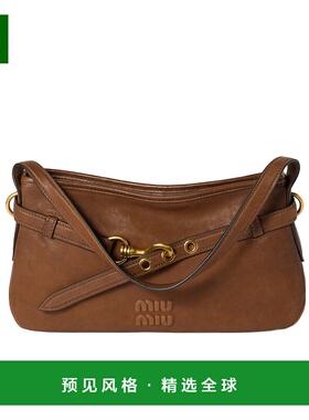 香港直邮Miu Miu Aventure 纳帕皮单肩包 5BC1822BBLVOOO手提包