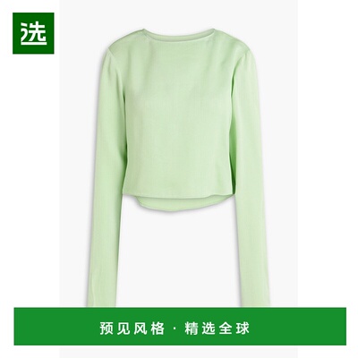 1h可退 香港直邮Remain 女士 短款缎面绉纱上衣 5023382415SUBTLE