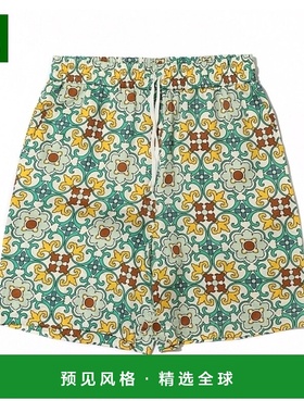 韩国直邮DROLE DE MONSIEUR 彩陶系列 绿色短裤 休闲裤 BBS122-VI