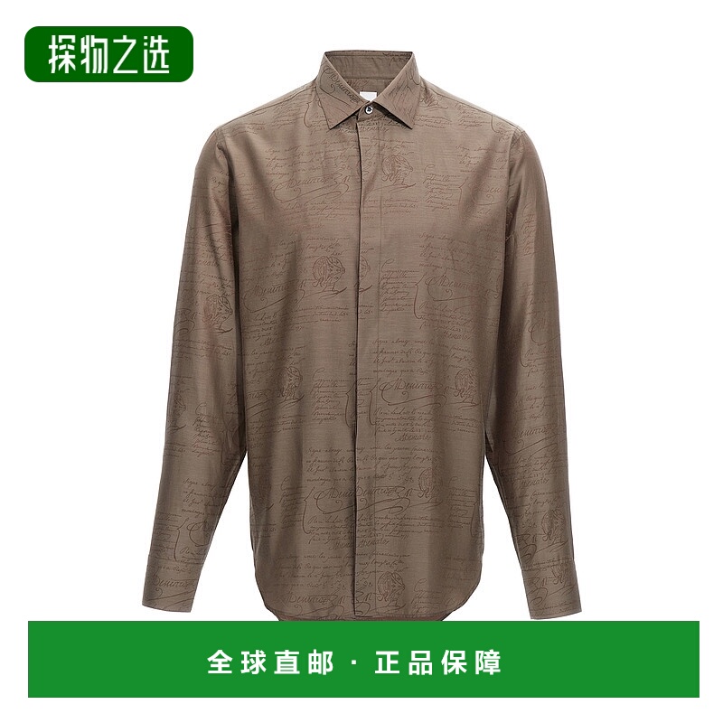 1h可退 香港直邮Berluti 伯尔鲁帝 男士 'Scritto Andy' 衬衫 R28