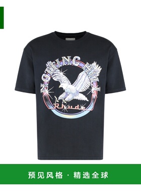 香港直邮RHUDE 男士T恤 RHPF25TT130120027 AW2025 黑色 T-Shirt