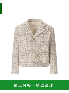 1h可退 香港直邮Celine 思琳 女士 粗花呢夹克 RV0AZ0F89外套
