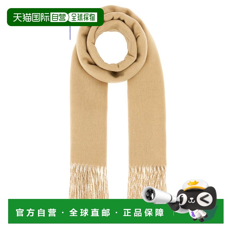 1h可退 香港直邮Burberry 巴宝莉 女士 米色羊绒围巾 8110020