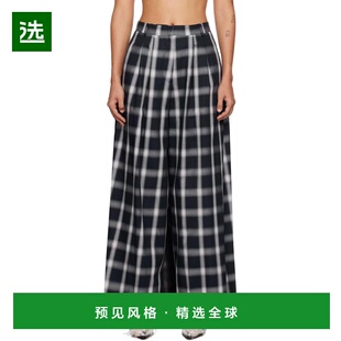 1h可退 【美国直邮】Pushbutton 海军蓝前褶宽裙裤 女士半身裙 24