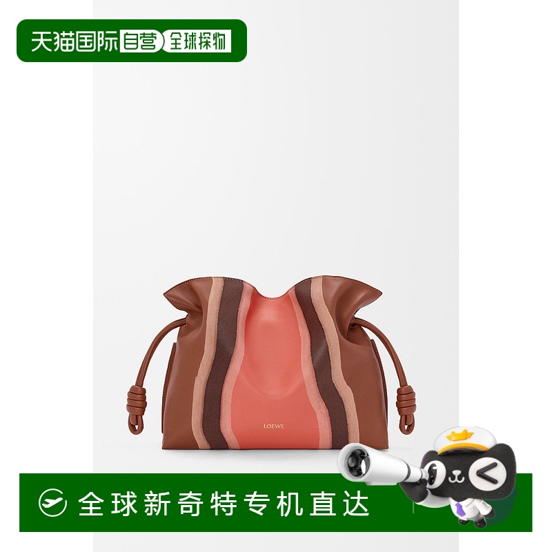 1h可退 欧洲直邮LOEWE (2025) Flamenco 中号纳帕小牛皮手拿包