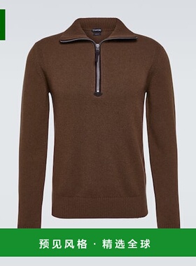 香港直邮Tom Ford 汤姆·福特 男士 羊毛混纺半拉链毛衣 000998
