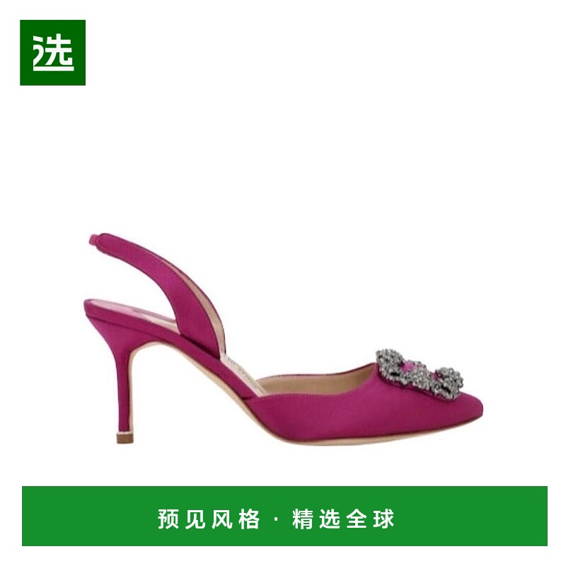 香港直邮Manolo Blahnik 徽标“HANGISLI”高跟鞋 73I-0C4004