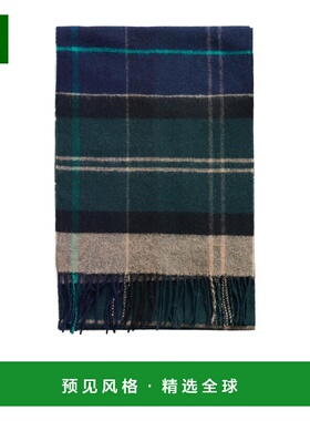 香港直邮Barbour 男士围巾 USC0322TN23 AW2025 绿色 Inverness T