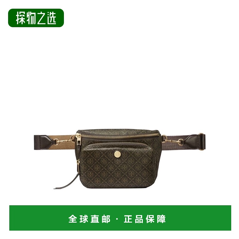 香港直邮Tory Burch T MONOGRAM 涂层帆布迷你腰包 175026