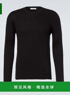 1h可退 香港直邮The Row 男士 Dioniso 羊绒毛衣 black黑色 舒适