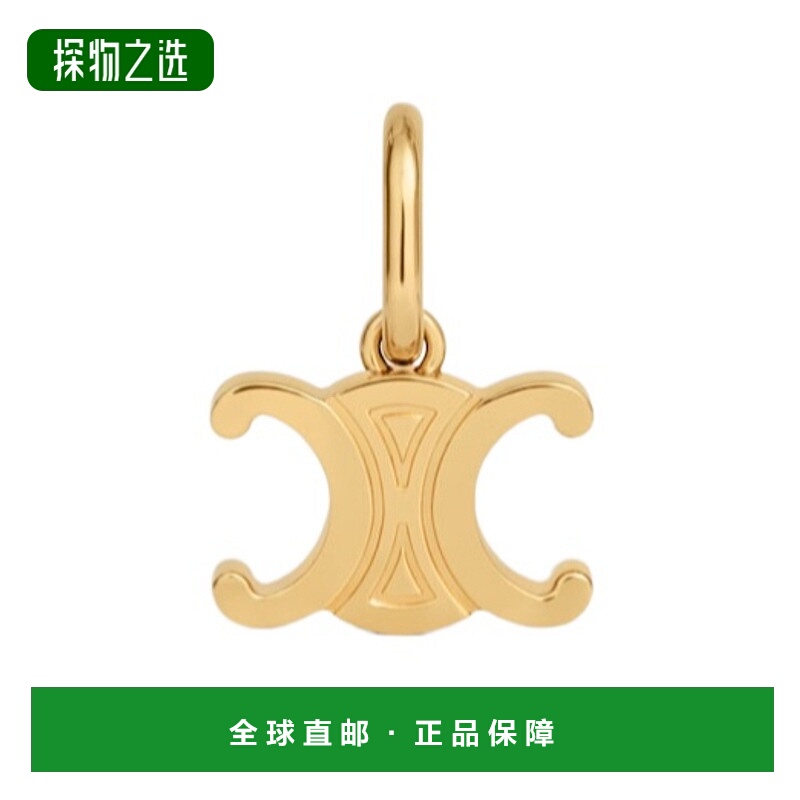 香港直邮Celine CELINE TRIOMPHE金色饰面挂饰 B101l6BRA.