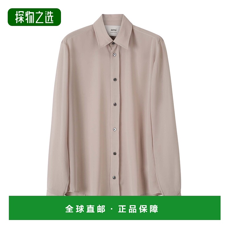 香港直邮Ami Paris 翻领长袖衬衫 FSH051PL0027.