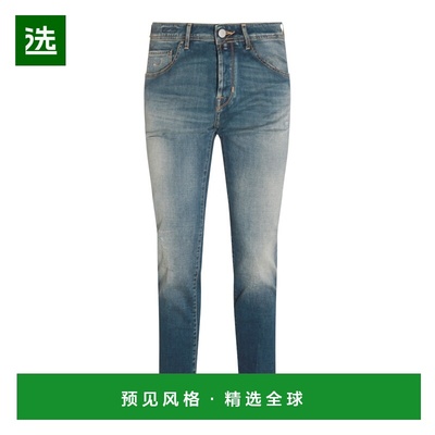 1h可退 香港直邮Jacob Cohen 男士 蓝色棉质牛仔裤 JUMQE015062S4