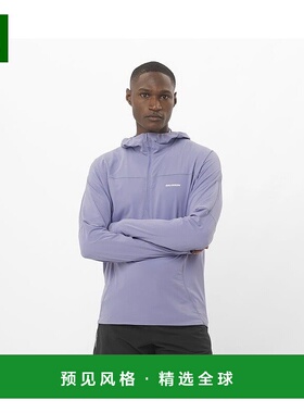 欧洲直邮Salomon萨洛蒙 SENSE AERO HYBRID系列男士蓝色聚酯连帽