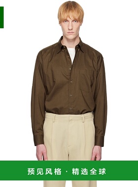 1h可退 香港直邮AURALEE 男士 棕色 Washed Finx Typewriter Butt