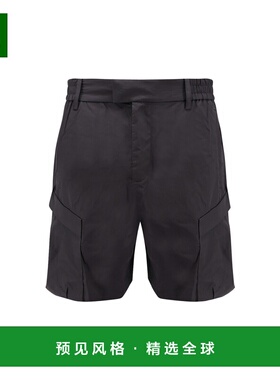 香港直邮Represent 男士短裤 MLM7146301 SS2025 黑色 Shorts