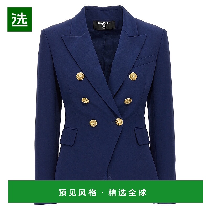 1h可退 香港直邮Balmain 巴尔曼 女士 长袖西装外套 DF0SG008VB00