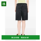 腰带环短裤 香港直邮AGOLDE SS2025 黑色 女士短裤 A2231157TCH