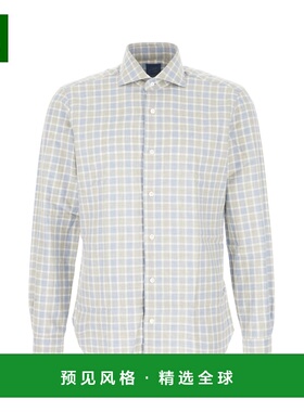 香港直邮BARBA 男士衬衫 50062LIU130001 AW2025 蓝色 Printed co