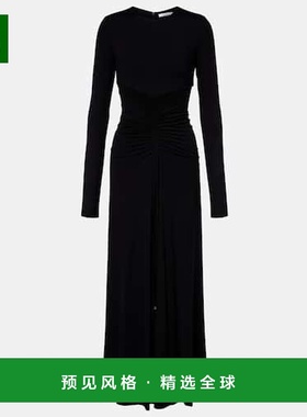 1h可退 香港直邮MaxMara 麦斯玛拉 女士 Doppia 褶皱长款连衣裙