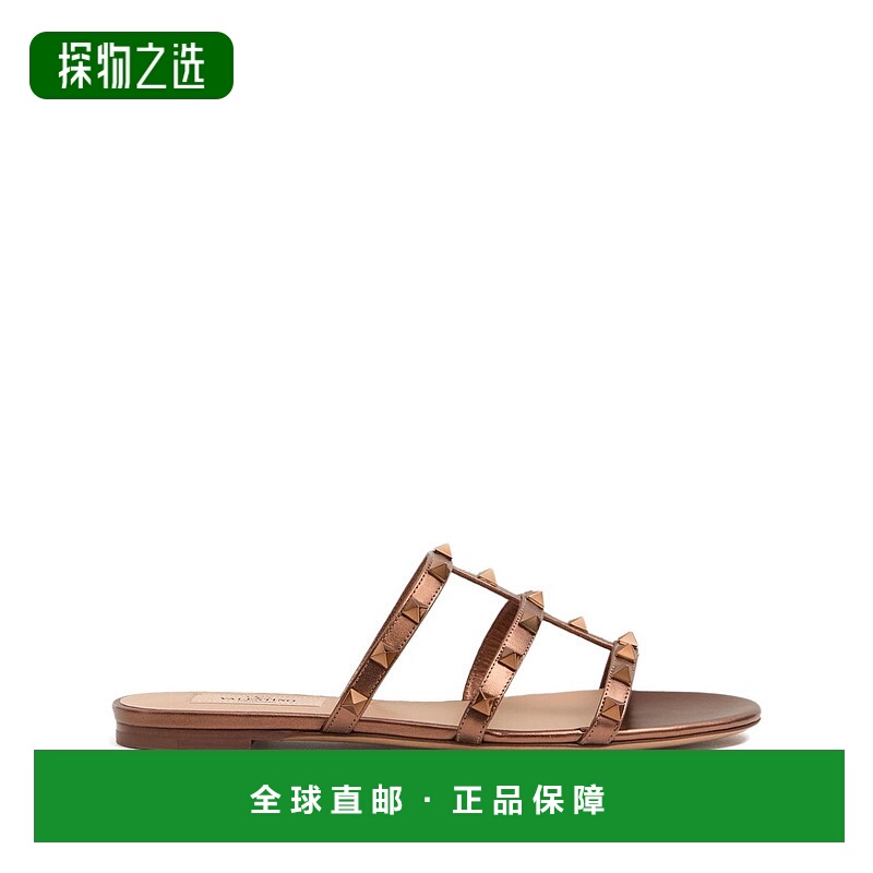 1h可退 香港直邮Valentino 华伦天奴 女士 圆头平底凉鞋 WS0C49JX