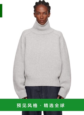 1h可退 香港直邮LE 17 SEPTEMBRE 女士 灰色 Raglan Wool 高领毛