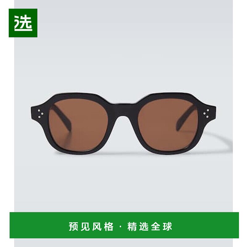 1h可退 香港直邮Celine 思琳 男士 3 HD 圆点方框太阳眼镜