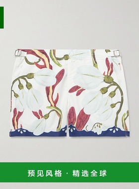 1h可退 香港直邮Orlebar Brown 男士 Setter 直筒短款印花再生泳