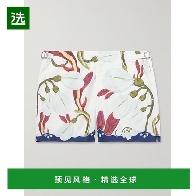 1h可退 香港直邮Orlebar Brown 男士 Setter 直筒短款印花再生泳