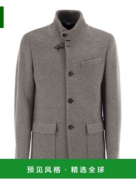 香港直邮FAY 男士夹克 NAM1951007JXLQB201 AW2025 灰色 Wool pea