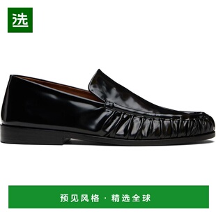 1h可退 香港直邮marsell 男士 黑色 Mocassino 乐福鞋 4651P041