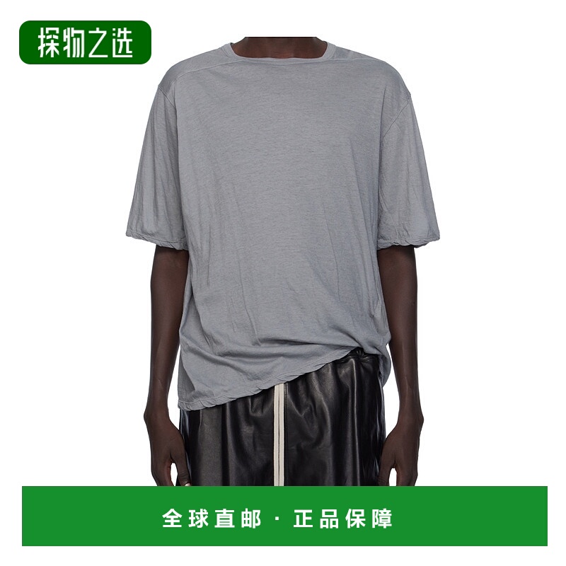 香港直邮Rick Owens 圆领短袖 T 恤 RU02E1232UC
