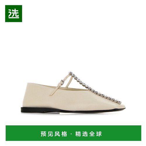 1h可退 香港直邮Jil Sander 水钻芭蕾舞鞋 J15WZ0034-P7588