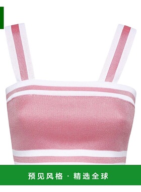 香港直邮Balmain 条纹吊带 AF2AA001KB41性感背心