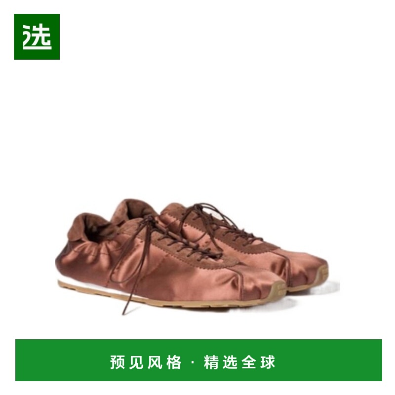 香港直邮Miu Miu Plume 缎面运动鞋 5E570E049F005