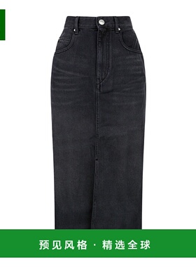 香港直邮Isabel Marant 牛仔A字裙半身裙包臀裙 JU0045FBB1H07I