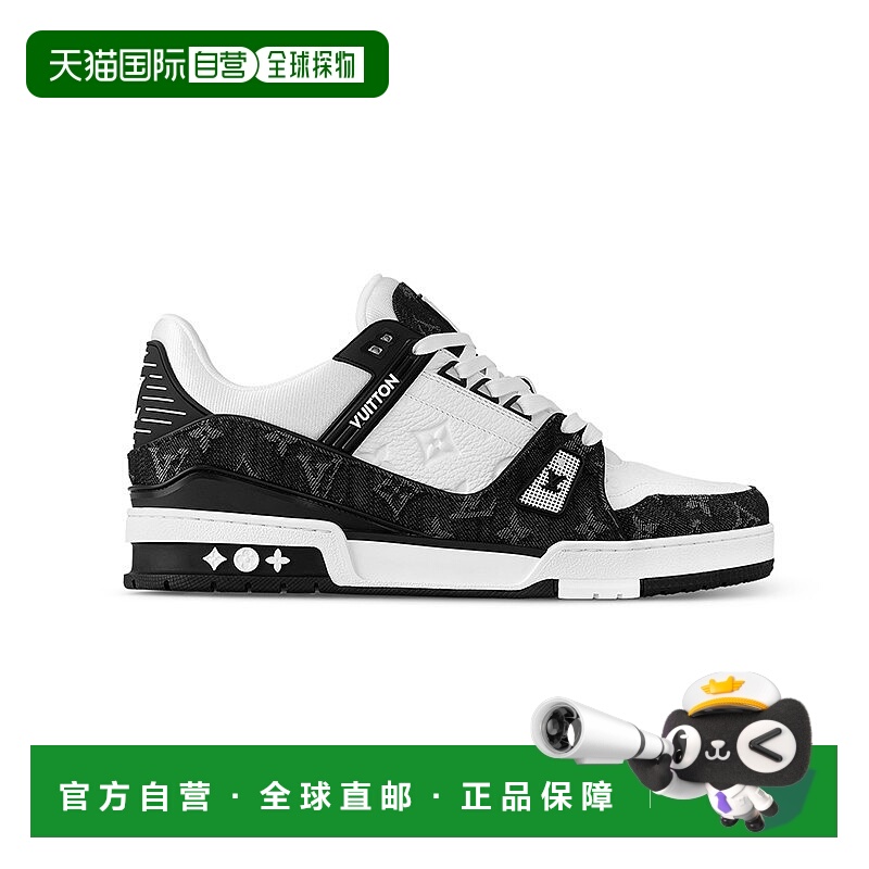 自营1h可退 欧洲直邮LouisVuitton/路易威登 男士黑白色牛皮Monog