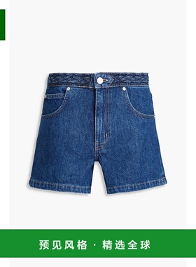 1h可退 香港直邮Frame Denim 女士 辫子边牛仔短裤 WS24DST004PNP