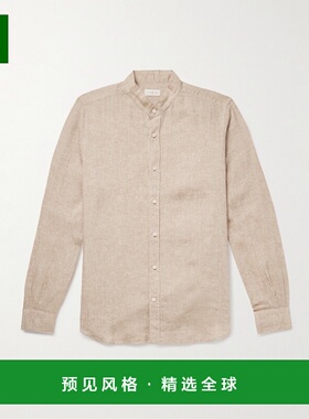 1h可退 香港直邮Slowear 男士 Glanshirt 旧式衣领亚麻衬衫 5XFC0
